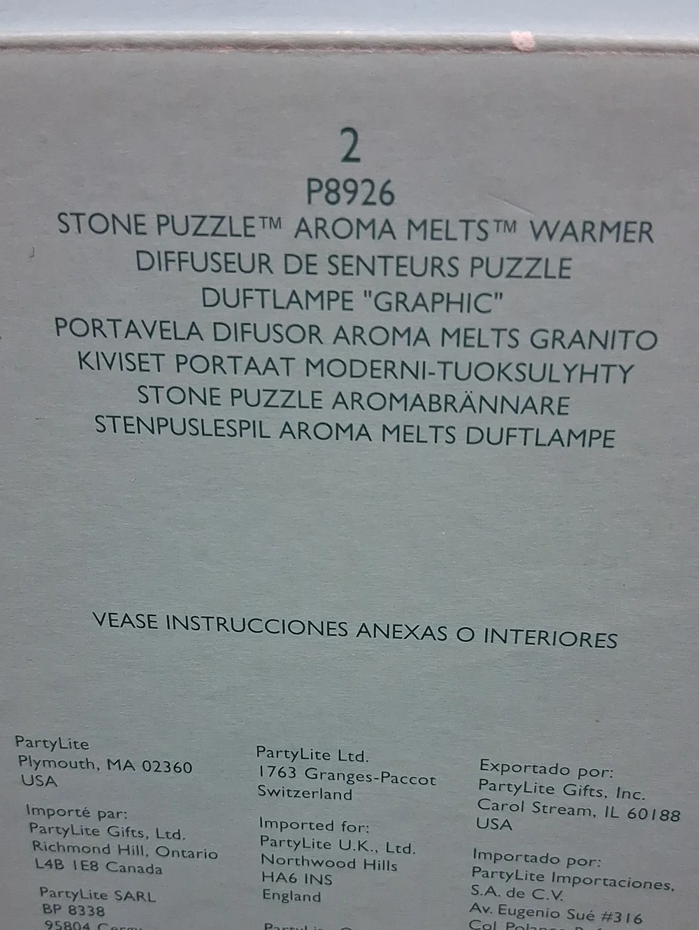 Partylite Stone Puzzle Aroma Melts Warmer Diffuseur Pus 5 Floating Candles‎